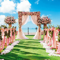 ★ロイヤルハワイアン★海が見えるガーデン挙式