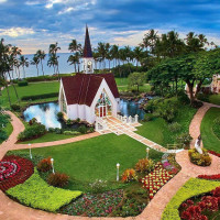 高級リゾートの本格チャペルでオールインワンプラン(アルバム込み)