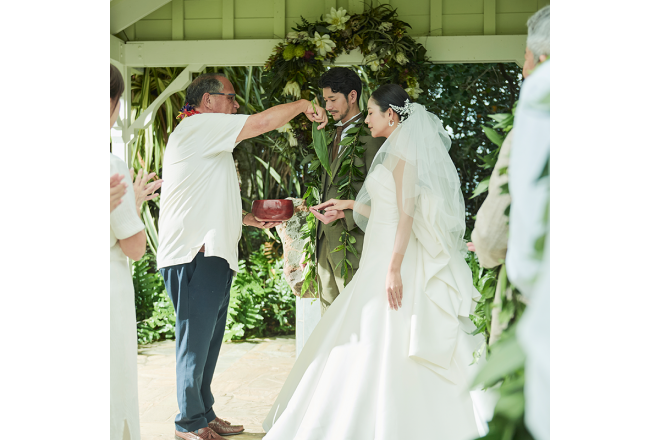 アロハスピリットあふれる伝統的なシーン