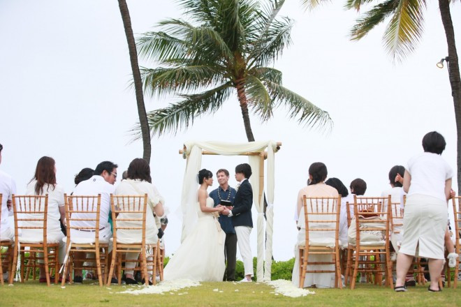 コオリナ地区の穏やかな雰囲気がオアフ島にいながらまるで離島の気分…