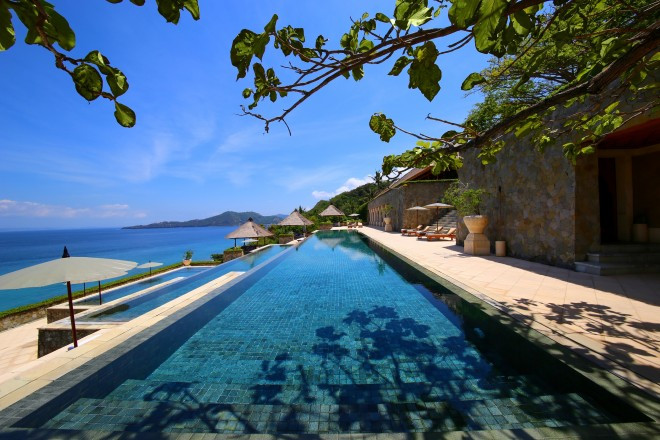 ヴィラからの美しい風景