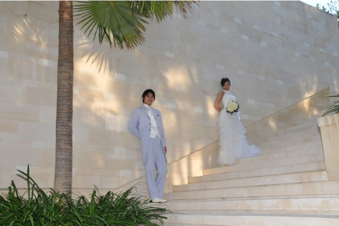 上品なホワイトベージュを基調に作られている、プライベート感に満ちたリゾート。