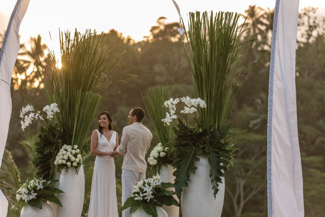 大自然がおふたりを祝福