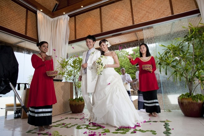 1日1組に許された温かな雰囲気のセレモニー。