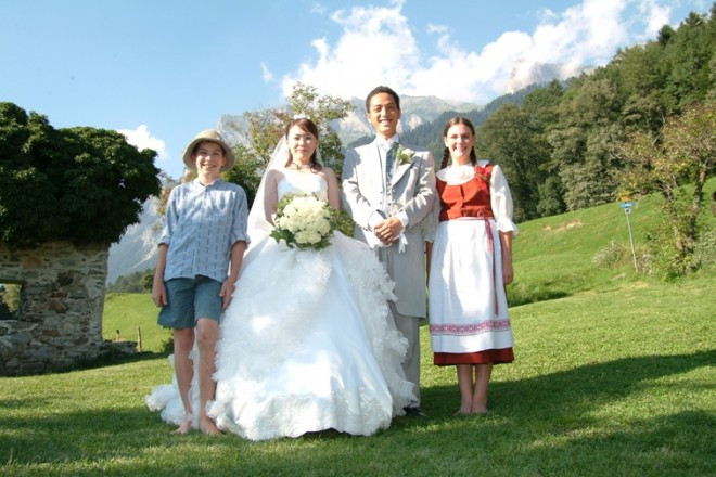 ハイジの物語世界そのままのマイエンフェルトの風景。