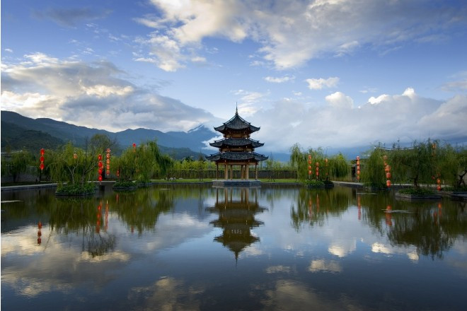 東洋のベニスと称される麗江に位置する、バンヤンツリー・リージアン。