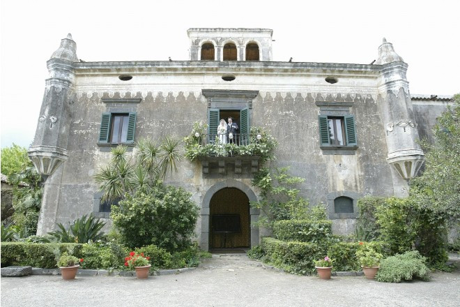 映画「ゴッドファーザー」で使われた古い邸宅でのウェディング。