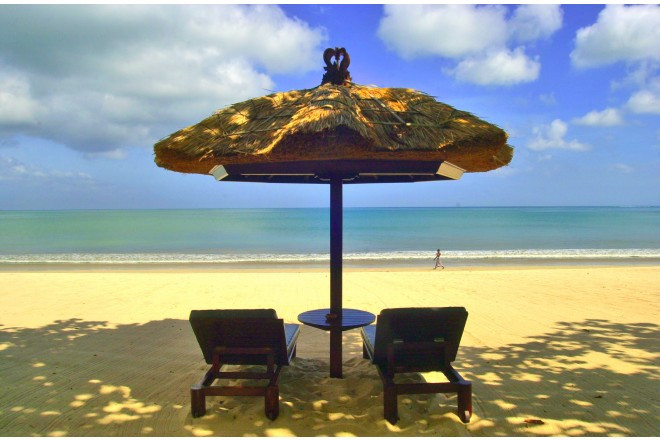 ゆったりとした雰囲気の中でのバリ島挙式が実現。