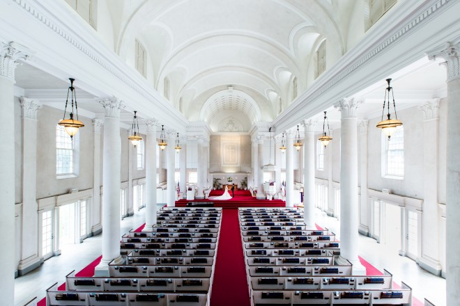 ホノルルの中心に佇む歴史深いセントラル・ユニオン教会。