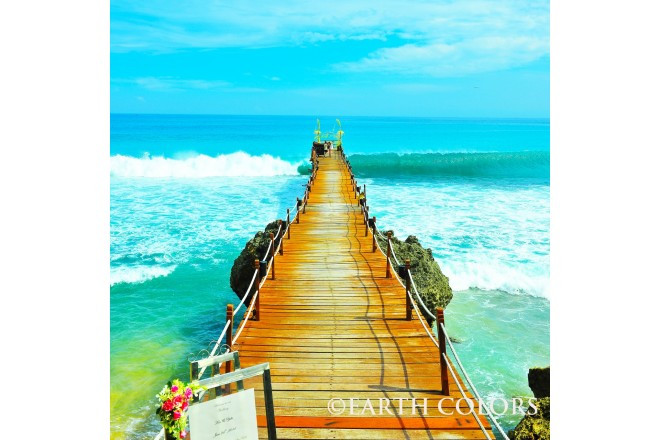 特別な場所ジェッティ(桟橋)での絶景セレモニー