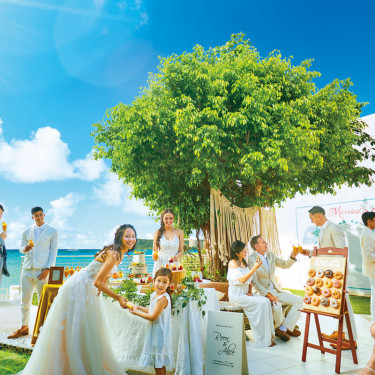 プライベートガーデンで家族と素敵な時間を