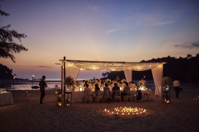 サンセットから星空になる瞬間は幻想的