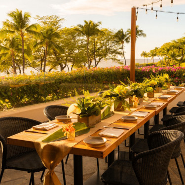 アフターウェディングは美しい景色に囲まれたパーティ会場で