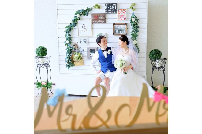 ナチュラルな雰囲気が可愛い。ルアナチャペルのフォトスペース