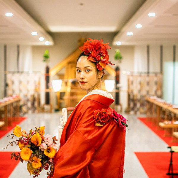 神殿やガーデンでのロケーションフォトも可能！