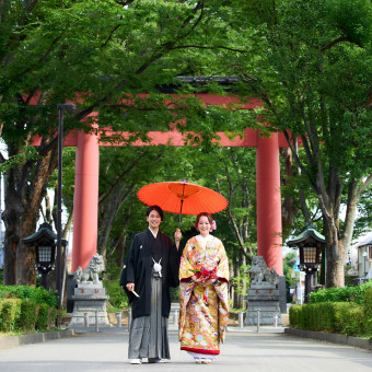 提携神社の武蔵一宮氷川神社様での挙式もご案内可能。