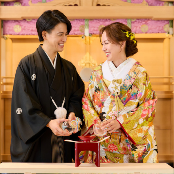 独立型神殿ではお二人らしい人前式も執り行える