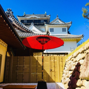 披露宴会場の中庭からの風景|龍城神社の写真(2415118)