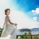 ラウンジテラスからのオーシャンビューと蒲郡のシンボルの竹島も一望できます