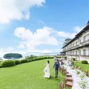 ホテルのガーデンから遮るものの無いパノラマロケーションが広がる|GAMAGORI CLASSIC HOTEL（蒲郡クラシックホテル）の写真(48016017)