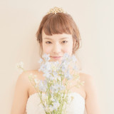 専属のヘアメイクスタッフがいるので、いつでも相談できて安心。