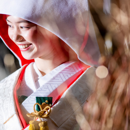 白無垢での挙式はチャペルとは違った良さがあります