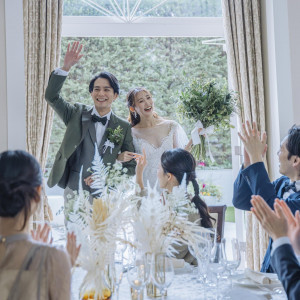 ガーデンからの入場も人気の演出|新横浜グレイスホテル/ ロゼアン シャルムの写真(56963150)