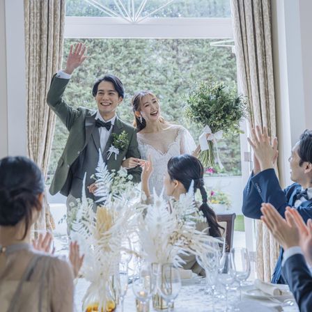 ガーデンからの入場も人気の演出|新横浜グレイスホテル/ ロゼアン シャルムの写真(56963150)