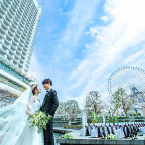 ホテルと観覧車をバッグに撮影も可能|横浜ベイホテル東急の写真(49622147)