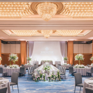 日輪~Noble Style~◆シャンデリアが煌めく上質美なクラシックウエディング/40~180名|横浜ベイシェラトン ホテル&タワーズの写真(54682409)