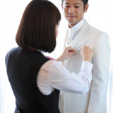 新郎着付け