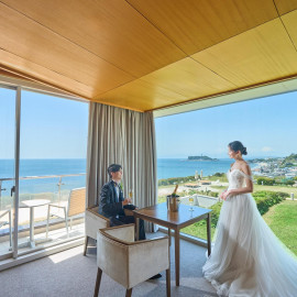 AM限定*美食×鎌倉の絶景チャペル×滞在型W*国産牛試食&憧れ花嫁体験