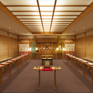 ＜3F：双鶴＞縁結びの神様を奉る館内神殿「双鶴」は、両家親族がゆったりと参列できる広さ|ホテルメトロポリタン盛岡 NEW WINGの写真(1663063)