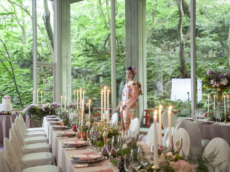 日本の伝統美を感じる名建築と庭園で和装にも合う結婚式が叶う