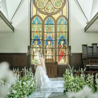 \憧れ花嫁必見/煉瓦×ステンドグラス挙式体験&試食*ギフト7万