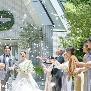 プライベートガーデンでのアフターセレモニーも可能