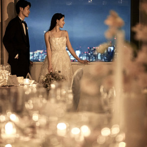 夜景にあわせたドレスやメイクも素敵!|グランドニッコー東京 台場の写真(55462582)