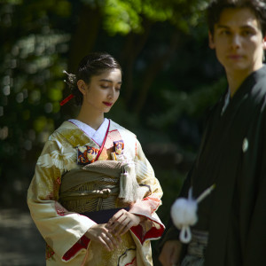 日本伝統の花嫁姿。和装も美しく引き立つ。|八芳園の写真(50479983)