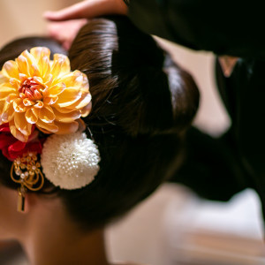 新日本髪も経験豊富なSHISEIDOスタッフの技術で美しく|八芳園の写真(14527573)