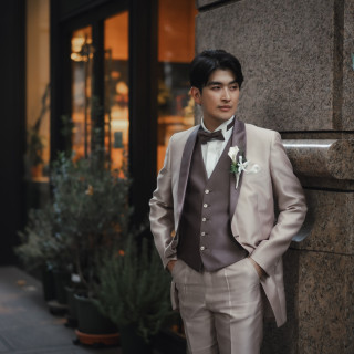 ベージュ系 タキシード