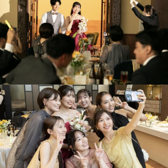 少人数だからこそ叶う、距離の近い写真タイム。大切な方と心地よいひとときを一緒に。