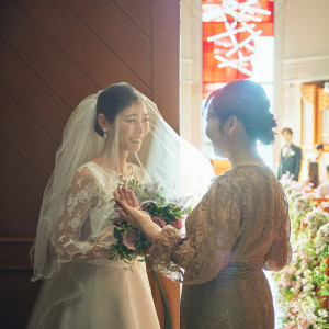 感動のベールダウン演出|防府グランドホテル/FIVESTAR WEDDING	の写真(42206221)