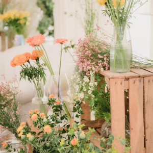 季節に合わせたお花でコーディネート|北ビワコホテルグラツィエの写真(48973420)