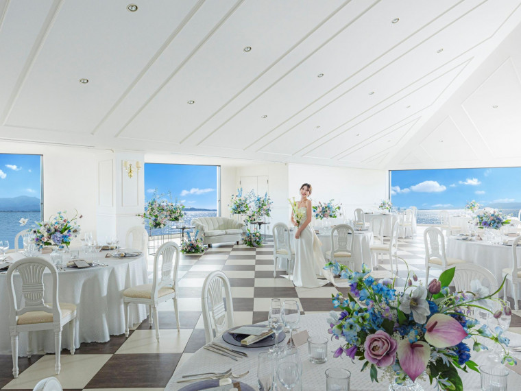 開放感あふれる絶景空間とこだわりのお料理でゲストをおもてなし