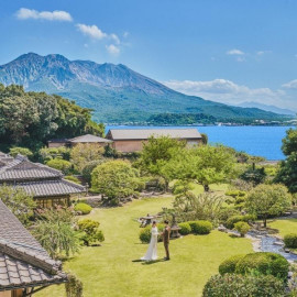 【木曜限定BIG*】庭園と桜島の絶景ビュー×豪華絢爛の美食會