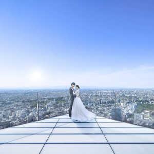 セルリアンでご結婚式される方限定＊日本最大級の屋上展望空間「SHIBUYA SKY」で前撮りが叶う。東急グループだからこそ|セルリアンタワー東急ホテルの写真(32647750)