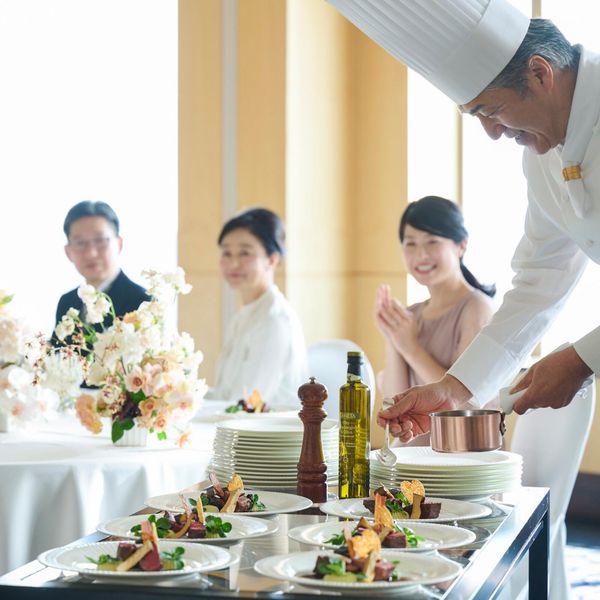 地上145mのパノラマビュー会場で心ほどけるご会食