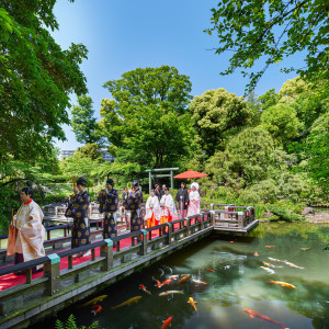 1万坪の庭園を貸切にして叶う「参進の儀」|東郷神社／原宿 東郷記念館の写真(41859888)