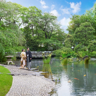 自然と調和した和装の写真も撮影可能です