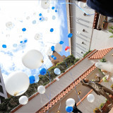 屋外ガーデンがあるなんて・・!と驚くゲストも多い屋外ガーデンスペース。挙式のあとはこちらのスペースでの”プレパーティ”が先輩カップルからも大人気!